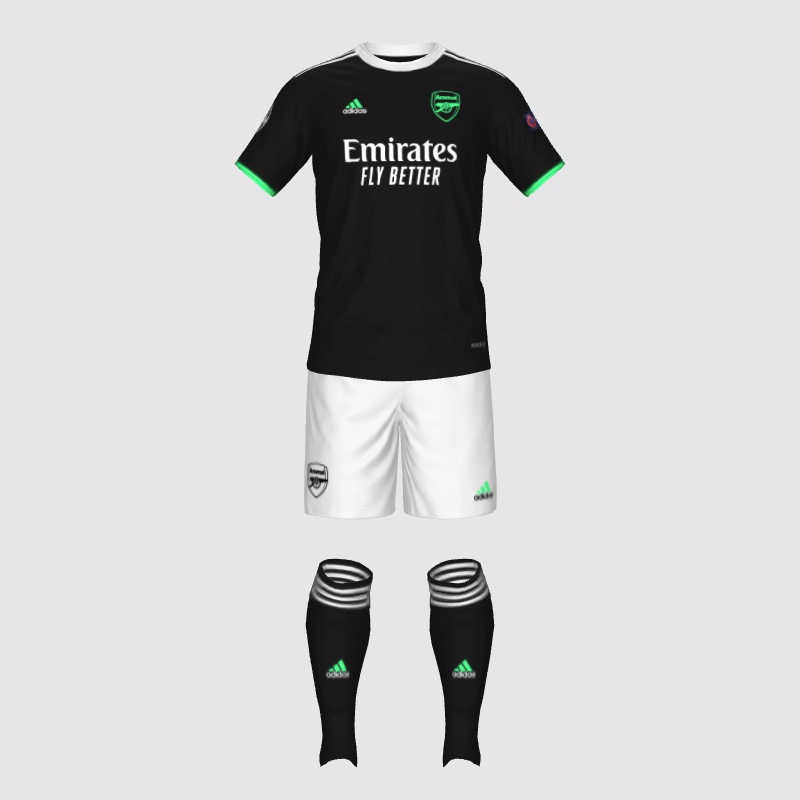 Arsenal Third Kit 21/22 Concept FIFA 23 Kit Creator Showcase