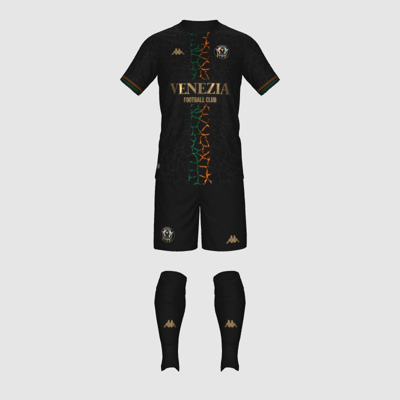 Venezia Gold Kappa Kit Promotion to Serie A FIFA 23 Kit Creator