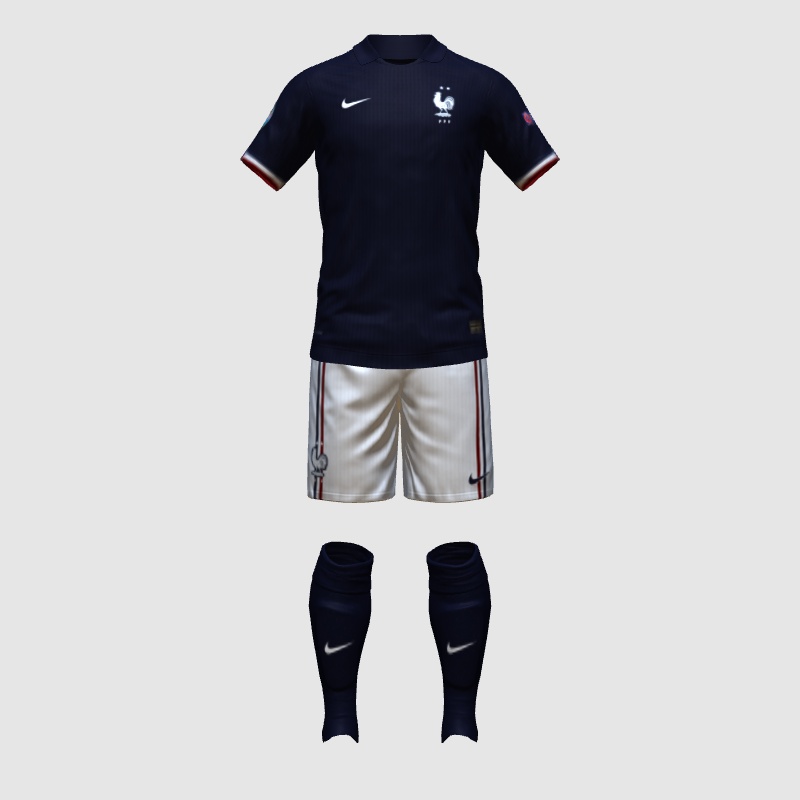 Coupe Du Monde Authentique Maillot Equipe De France Domicile FFF
