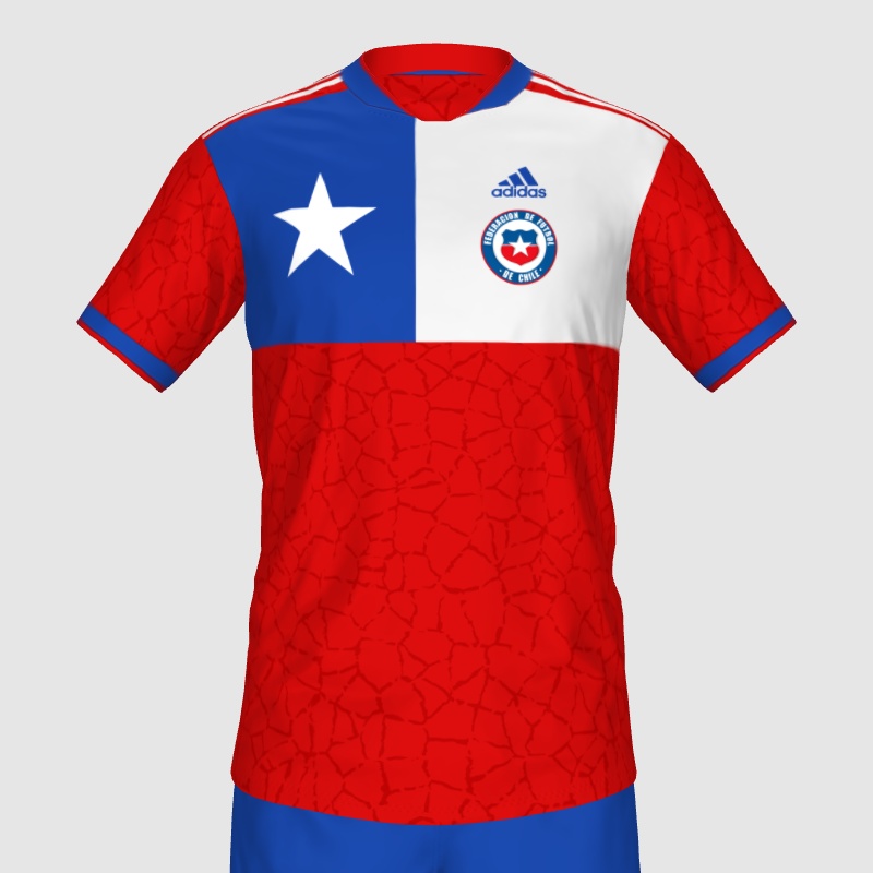 Adidas X Chile Home Kit Concept FIFA 23 Kit Creator Showcase