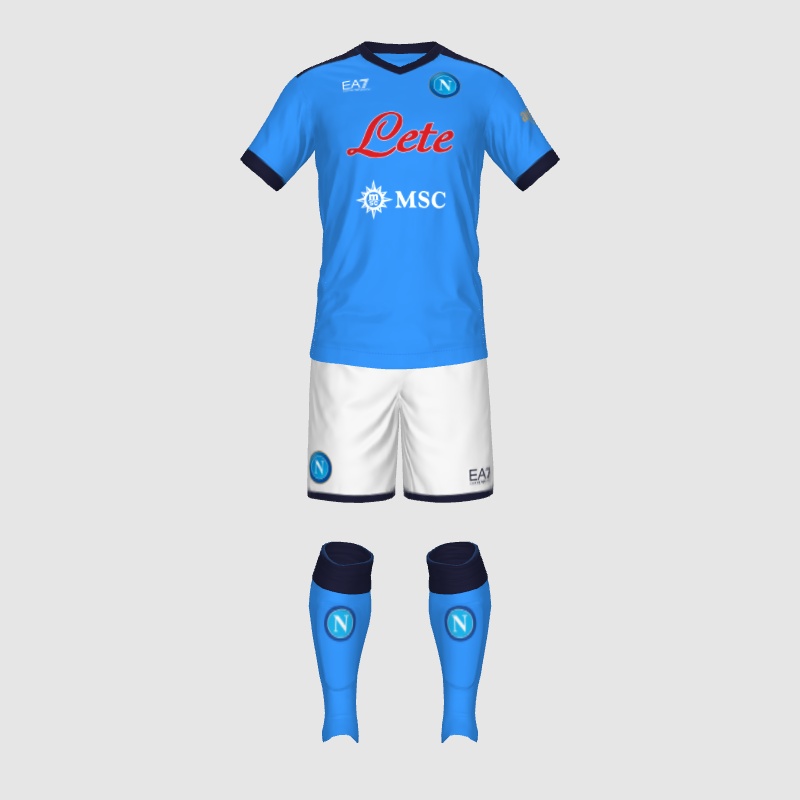 Napoli European Home Kit 2122 leak FIFA 23 Kit Creator Showcase