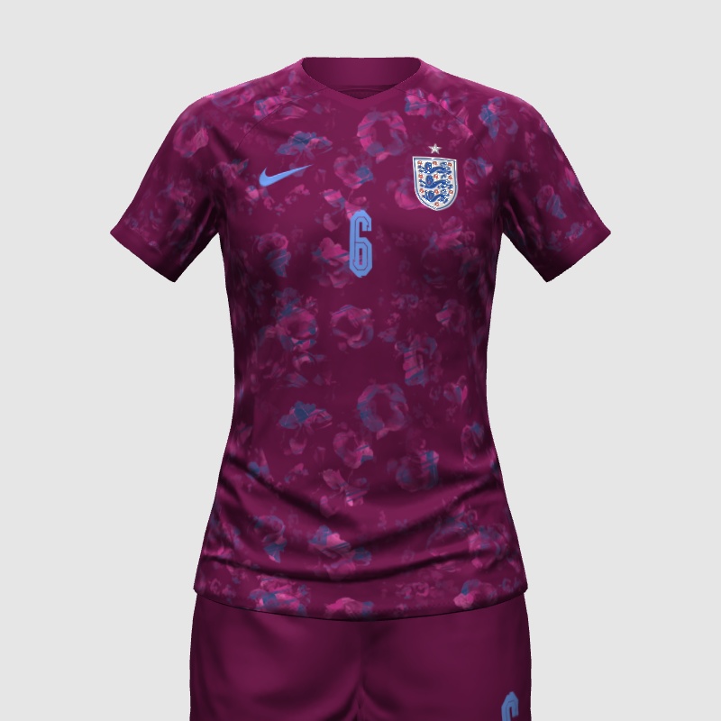 England Women away kit FIFA 23 Kit Creator Showcase