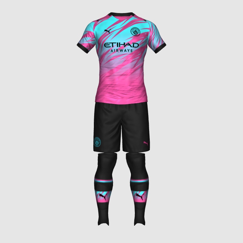 Maillot third de Manchester City 2015-16 - Maillots football