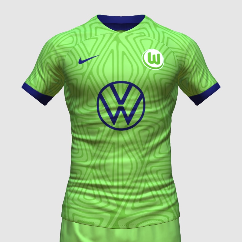 Wolfsburg Home Kit 22/23 FIFA 23 Kit Creator Showcase