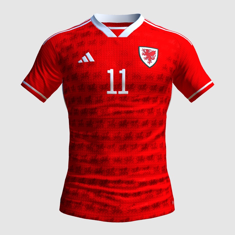 Wales World Cup 2022 Home Kit FIFA 23 Kit Creator Showcase