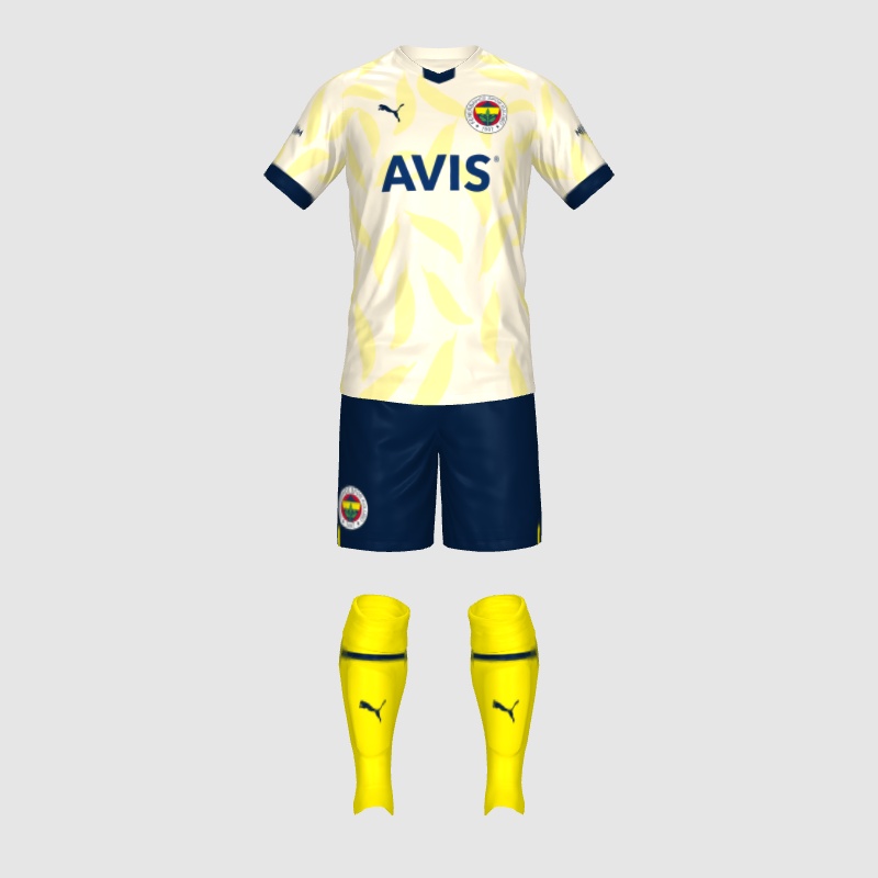 Fenerbahce 2021 Puma Diamond Pattern Concept - FIFA Kit Creator Showcase