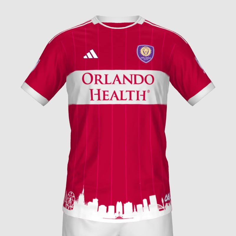 Orlando City Red City Jersey FIFA 23 Kit Creator Showcase