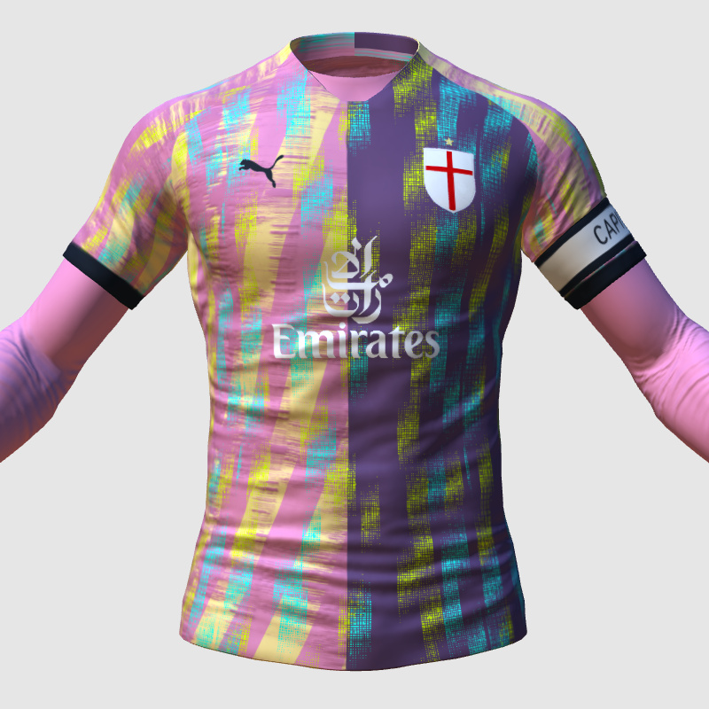 AC MILAN PINK KIT WITH MIX COLORS FIFA 23 Kit Creator Showcase
