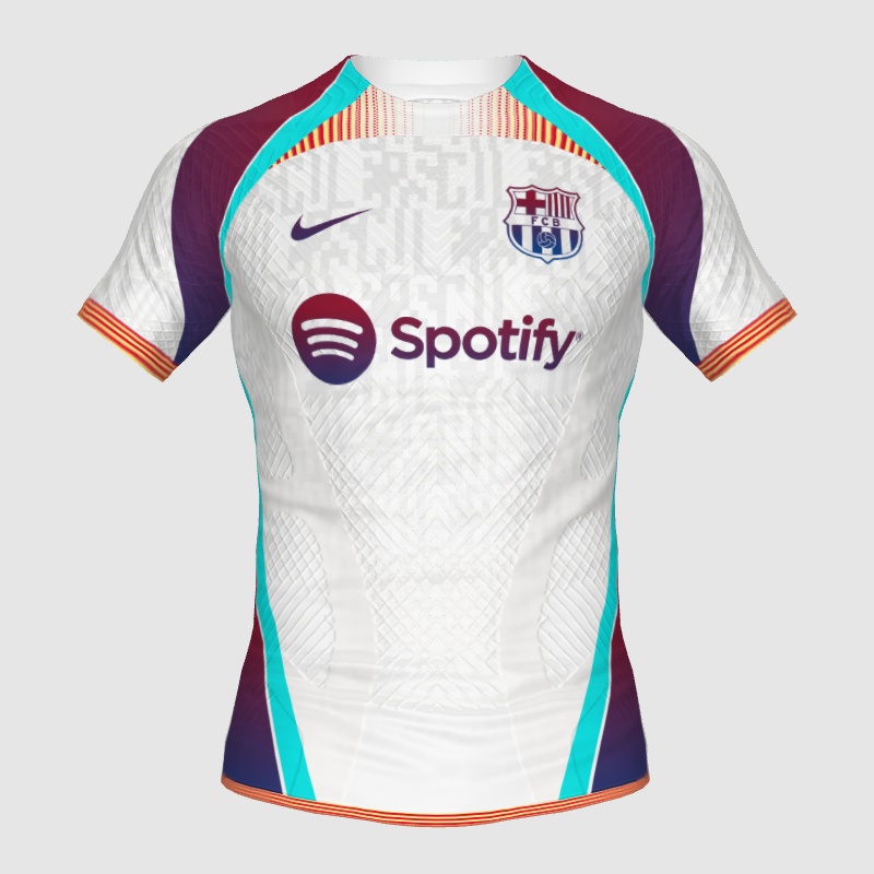 Barcelona White Kit FIFA Kit Creator Showcase