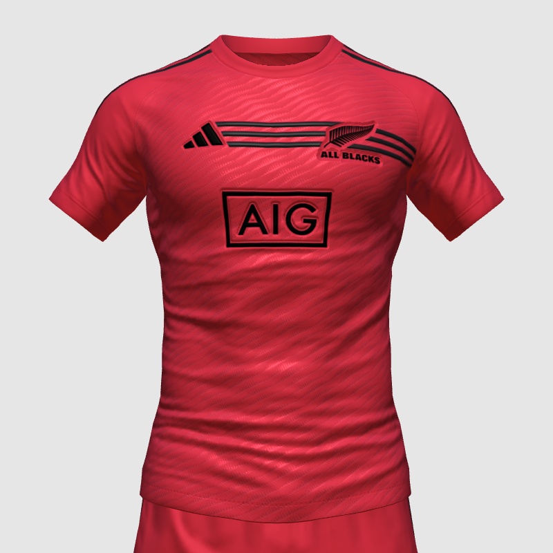 All Blacks New Zealand Change Rugby Kit Concept FIFA 23 Kit Creator