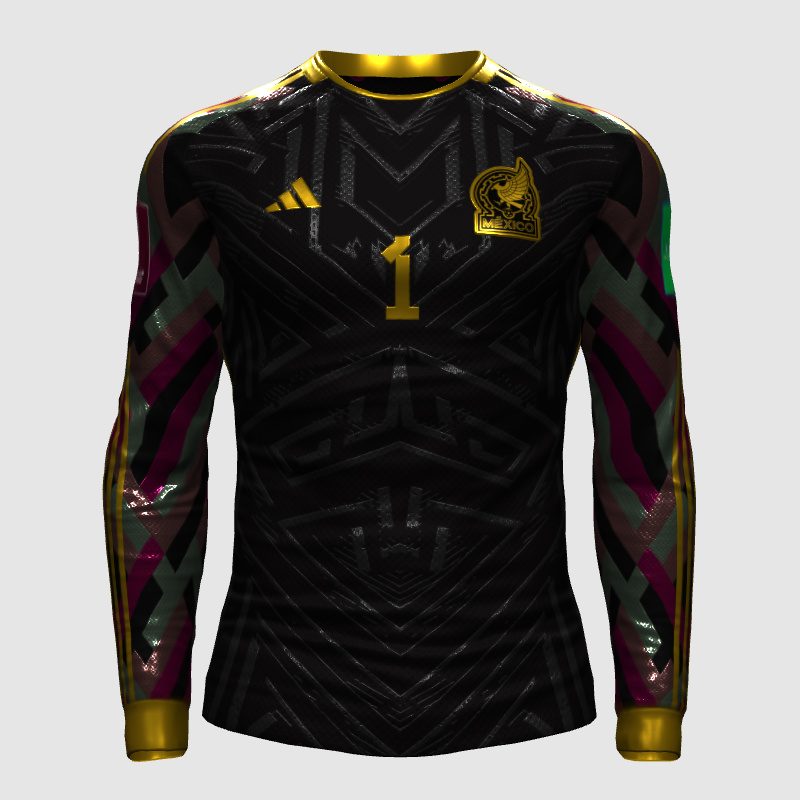 Maillot Gardien De But Mexique 2004 - Nike, Version Joueur, Vert, Taille L