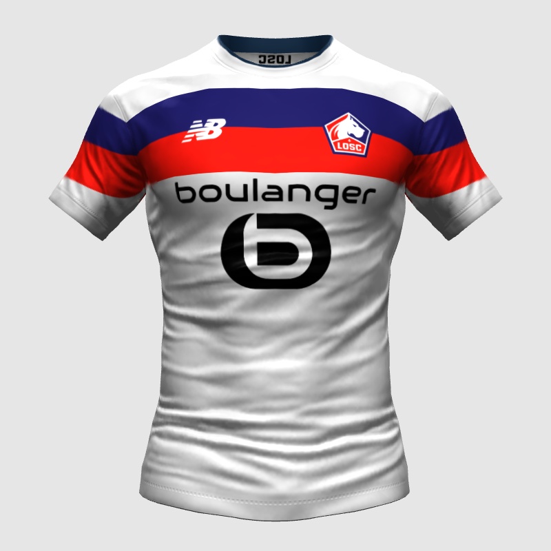 maillot lille losc porté n°29 umbro training shirt rouge