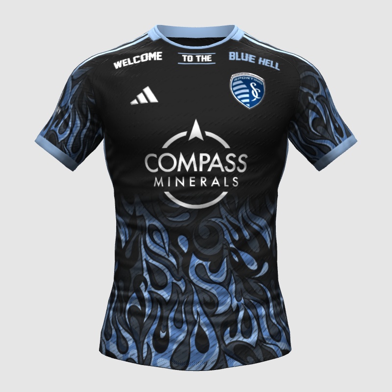 Sporting KC 3rd to the Blue Hell" FIFA 23 Kit Creator Showcase