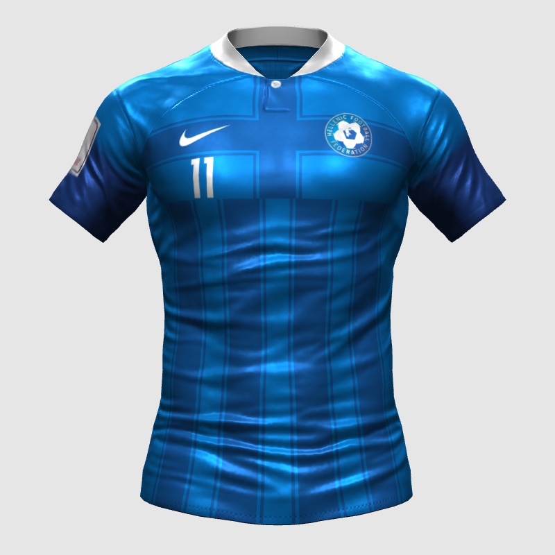 Greece 2022 home maximized edition FIFA 23 Kit Creator Showcase