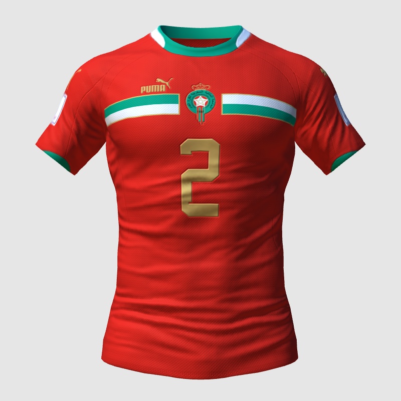 Morocco Jersey Concept FIFA 23 Kit Creator Showcase