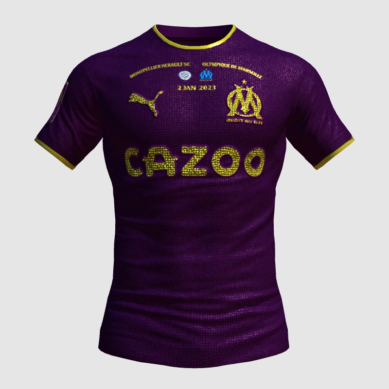 OM New Year special jersey FIFA 23 Kit Creator Showcase
