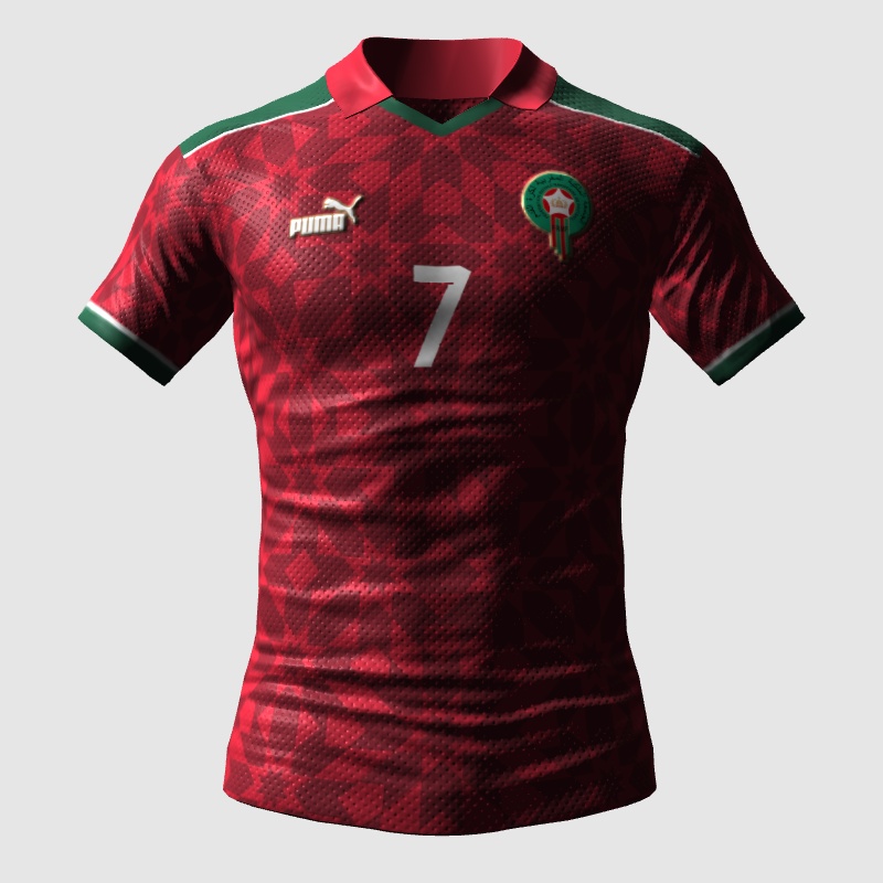 Morocco Home Kit Concept FIFA 23 Kit Creator Showcase
