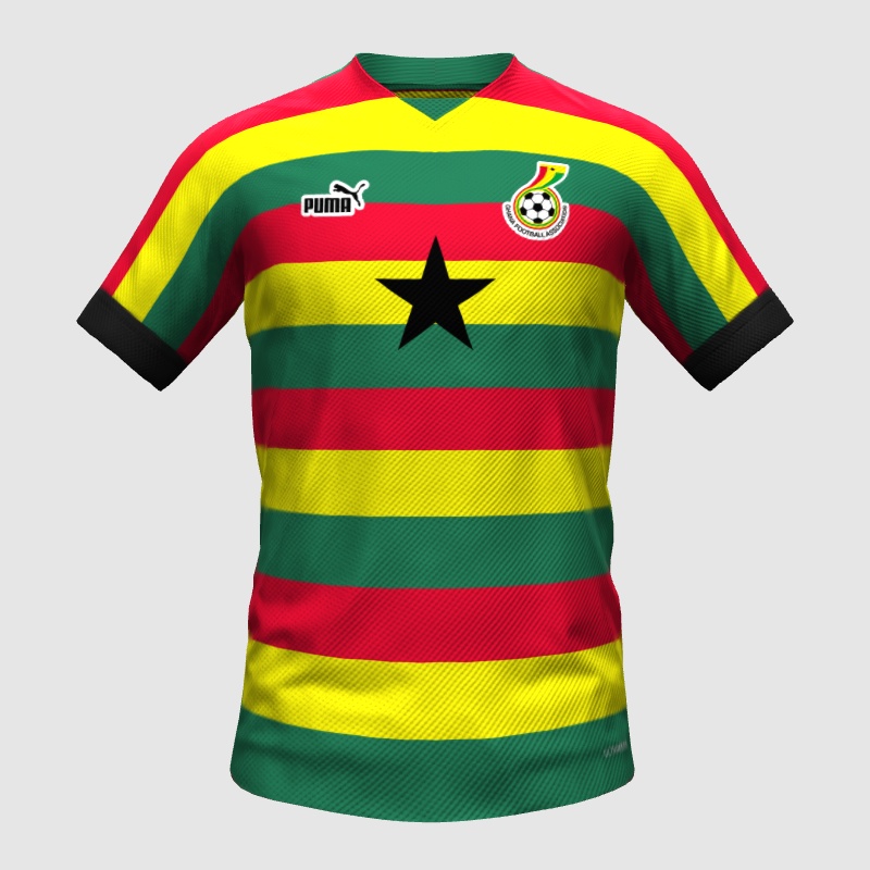 Ghana Away World Cup 2022 FIFA 23 Kit Creator Showcase