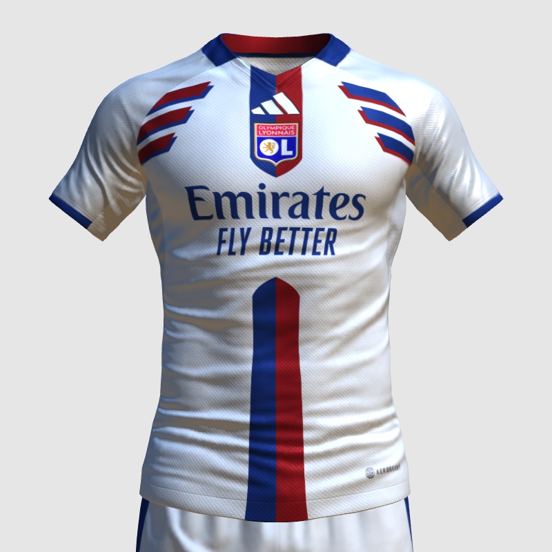 Lyon home kit concept FIFA 23 Kit Creator Showcase