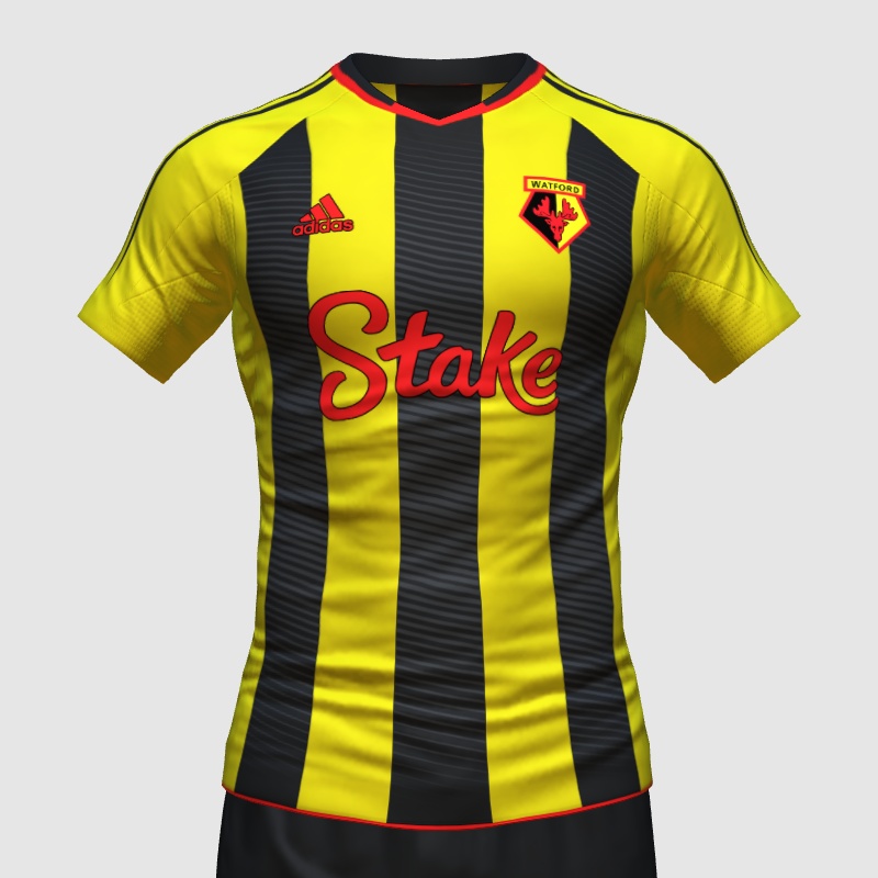 Watford 23 24 home concept FIFA 23 Kit Creator Showcase