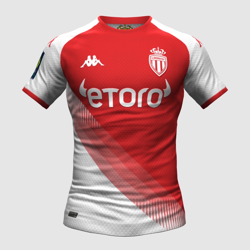 AS Monaco 23/24 home kit FIFA 23 Kit Creator Showcase