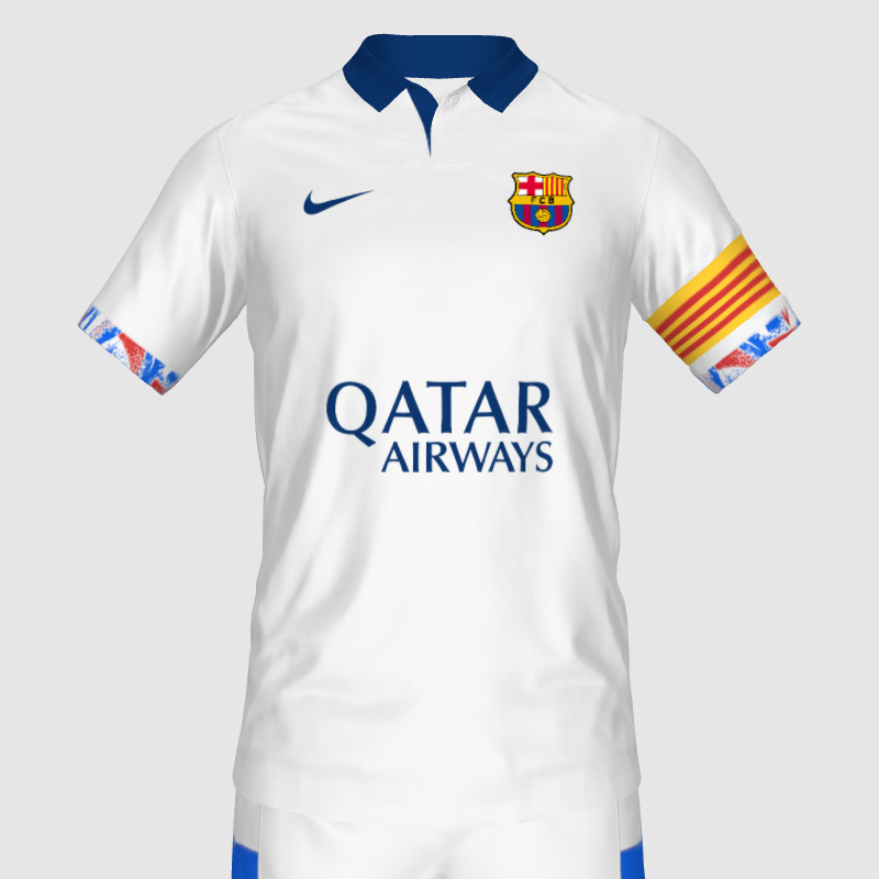 Barcelona x Qatar Airways Away Kit FIFA 23 Kit Creator Showcase