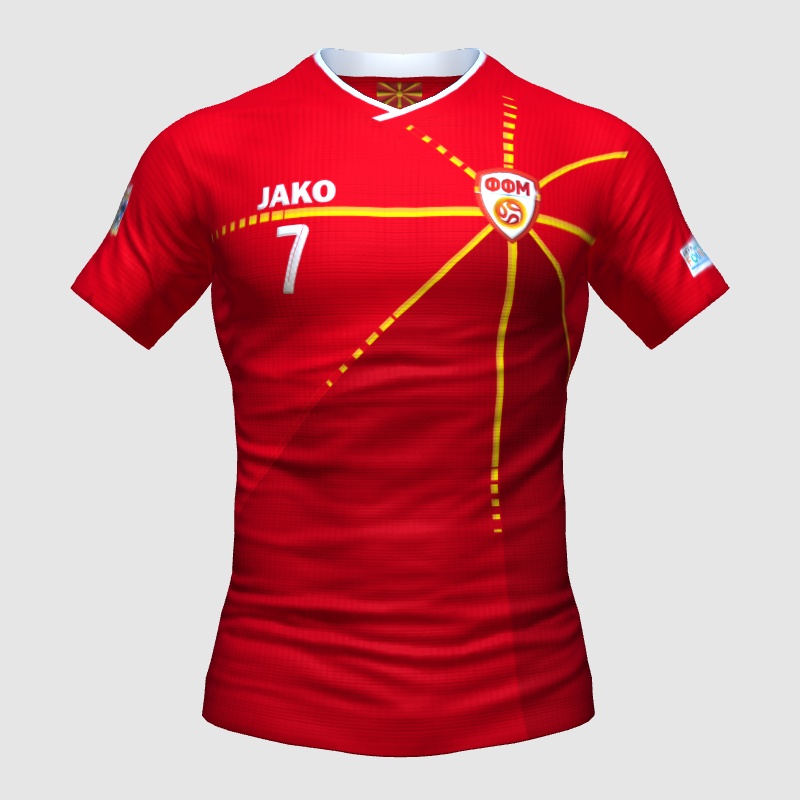 North Macedonia home concept shirt FIFA 23 Kit Creator Showcase