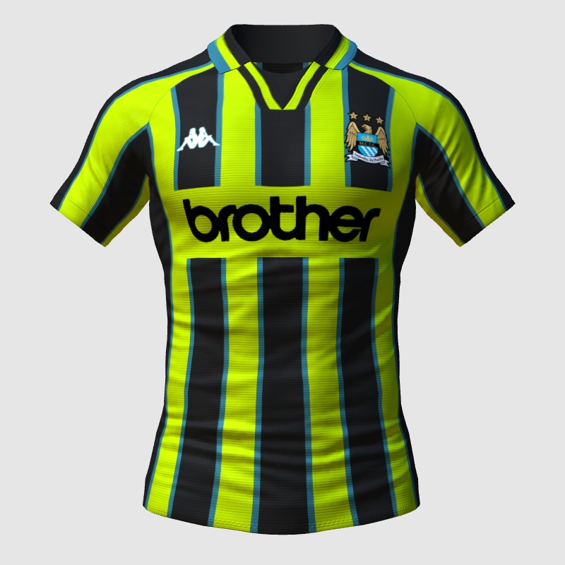 Manchester City Wembley 1999 Kit (Man City) FIFA 23 Kit Creator Showcase