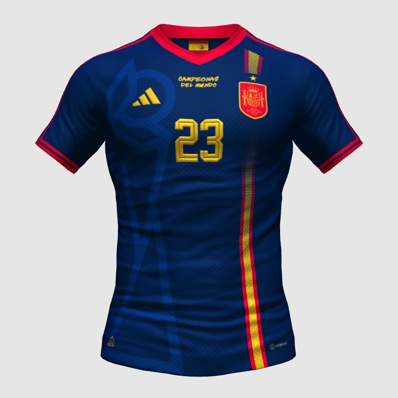 Spain Women's World Cup Champions Shirt FIFA 23 Kit Creator Showcase