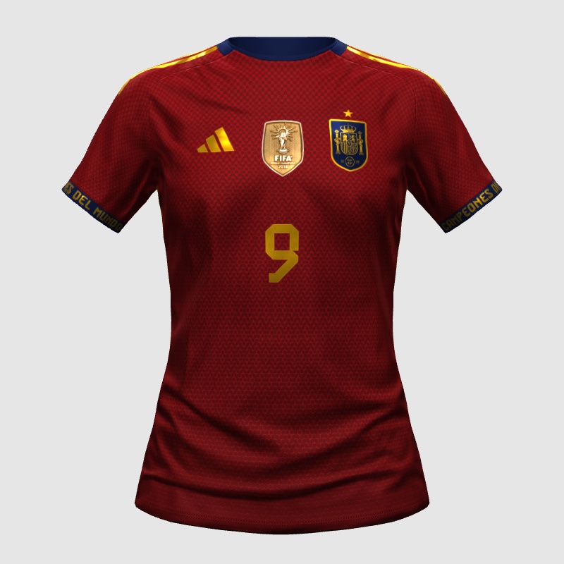 Spain Women's World Cup Champions Kit FIFA 23 Kit Creator Showcase