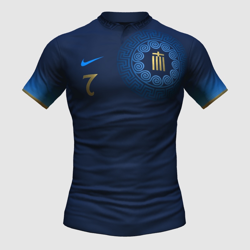 Greece Away Kit Concept Euro 2024 FIFA 23 Kit Creator Showcase