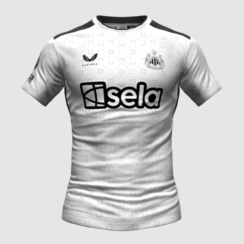 Newcastle United Third Concept "White and Black" FIFA 23 Kit Creator