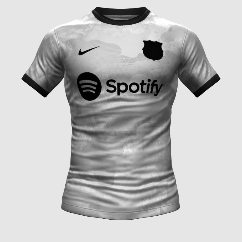 F. C. Barcelona "black and white" concept kit FIFA 23 Kit Creator