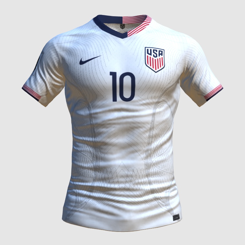 USA 2024 Home Jersey Leak FootyHeadlines FIFA 23 Kit Creator Showcase