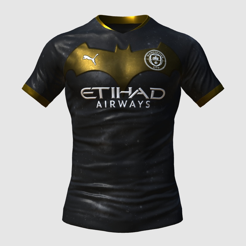 Man City Batman Concept Kit- Kit Jam 2023 - FIFA Kit Creator Showcase