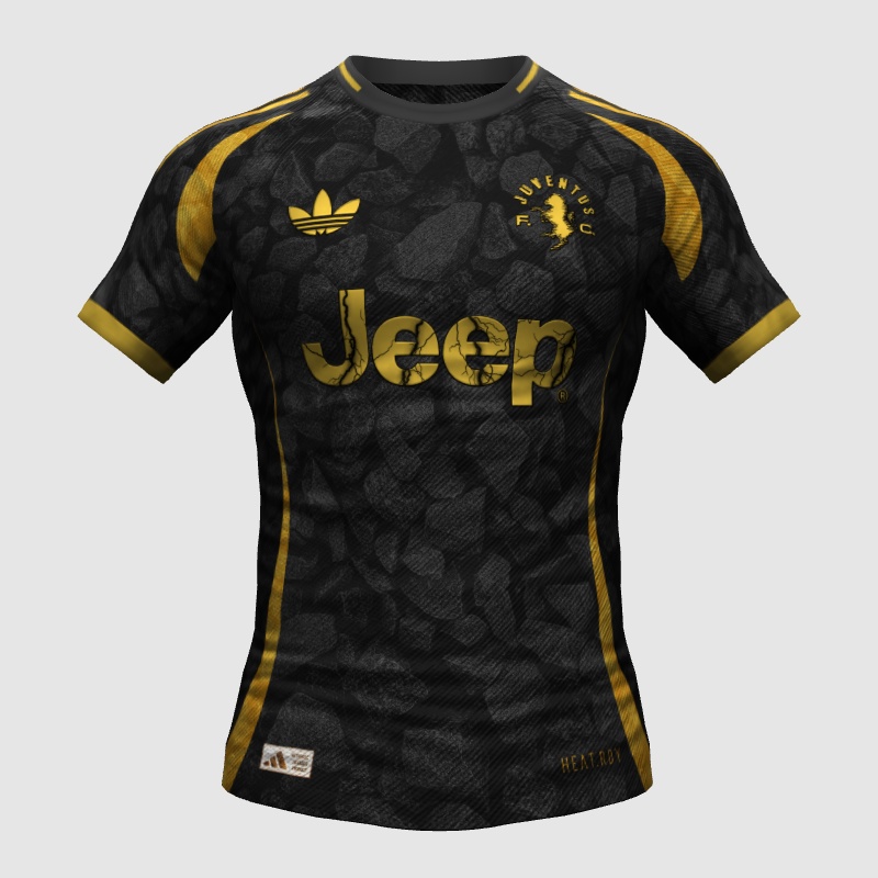 Juventus my "blackgold" concept (RNDMvY templt) FIFA 23 Kit