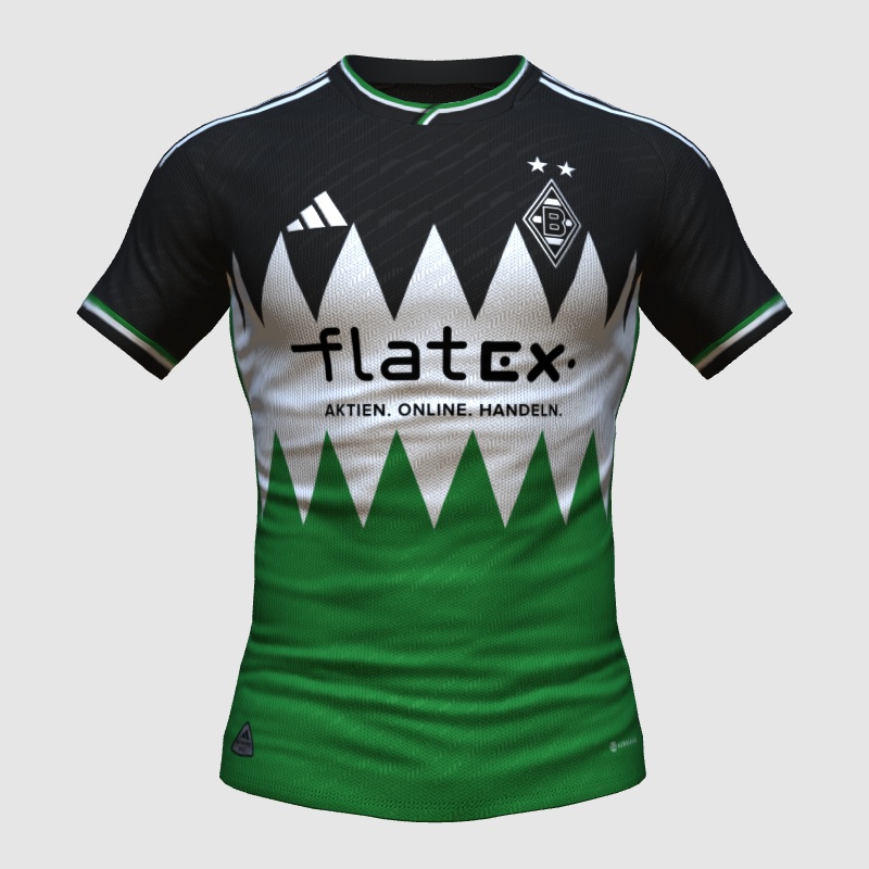 M'Gladbach x Adidas Home (River Plate design) FIFA 23 Kit Creator