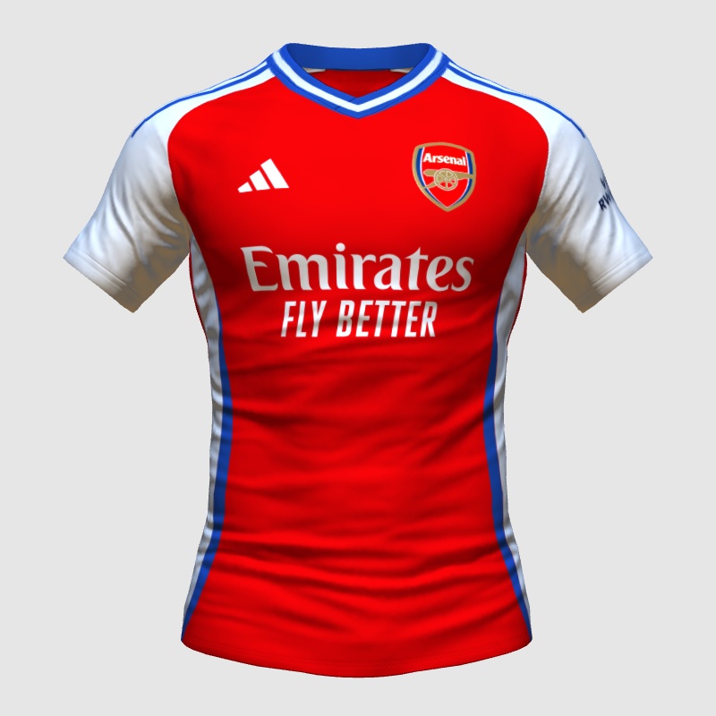 Arsenal 24/25 Home (based on leaked colours) - FIFA 23 Kit Creator Showcase