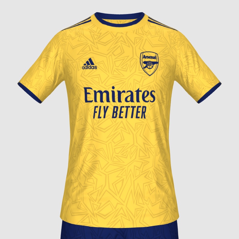 Arsenal Away- Yellow - 005 - FIFA Kit Creator Showcase