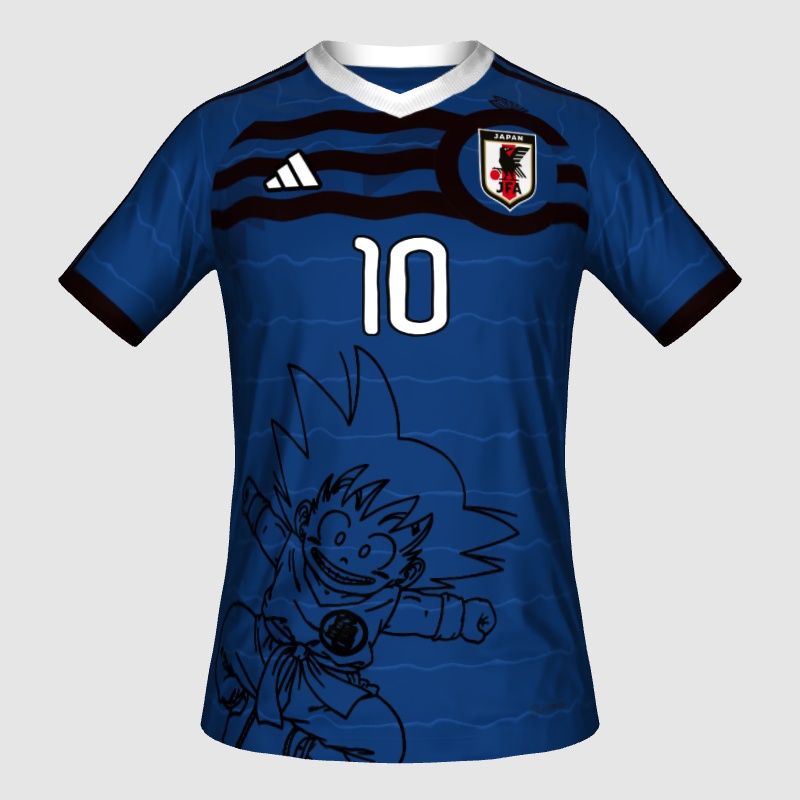 Home Japan jersey x DragonBall FIFA 23 Kit Creator Showcase