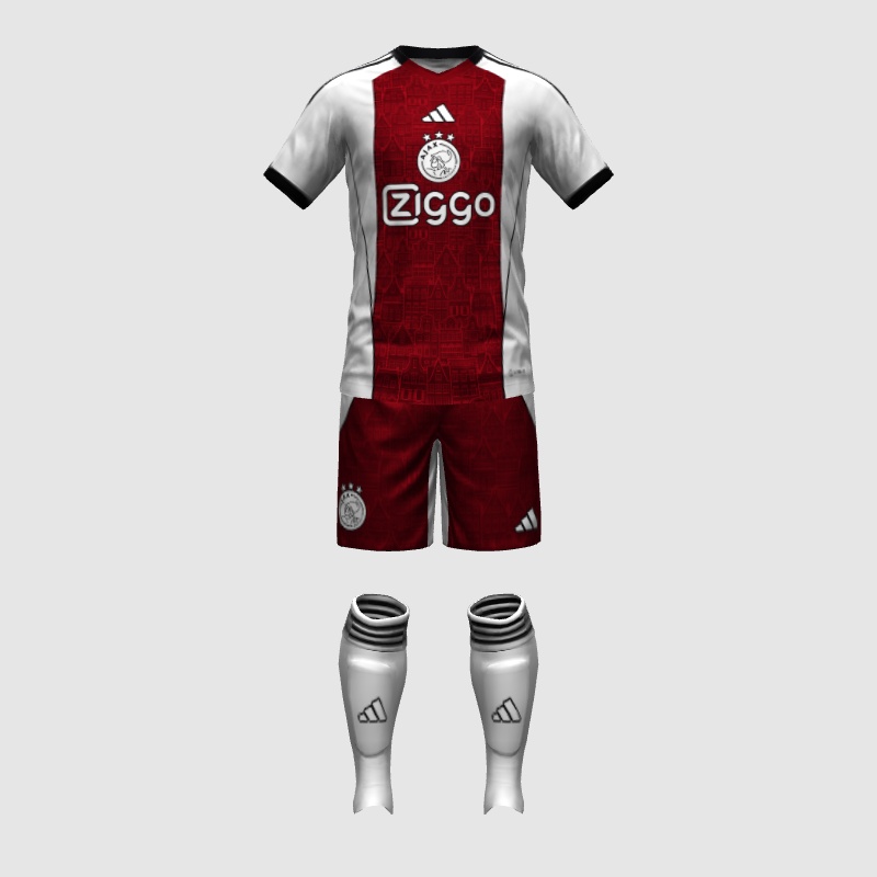 Ajax Amsterdam Home Kit Adidas 2025 Concept FIFA 23 Kit Creator Showcase