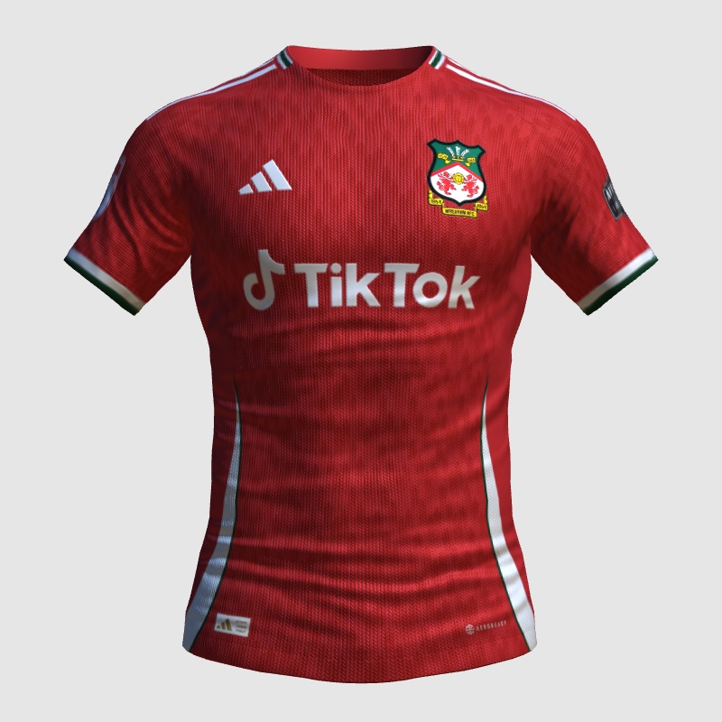 Wrexham FC x Adidas 2425 Home kit concept FIFA 23 Kit Creator Showcase
