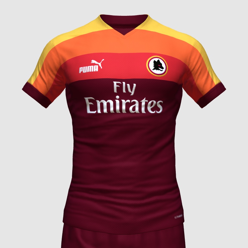 Customize Puma Roma AS Roma x Puma Home - FIFA Kit Creator Showcase