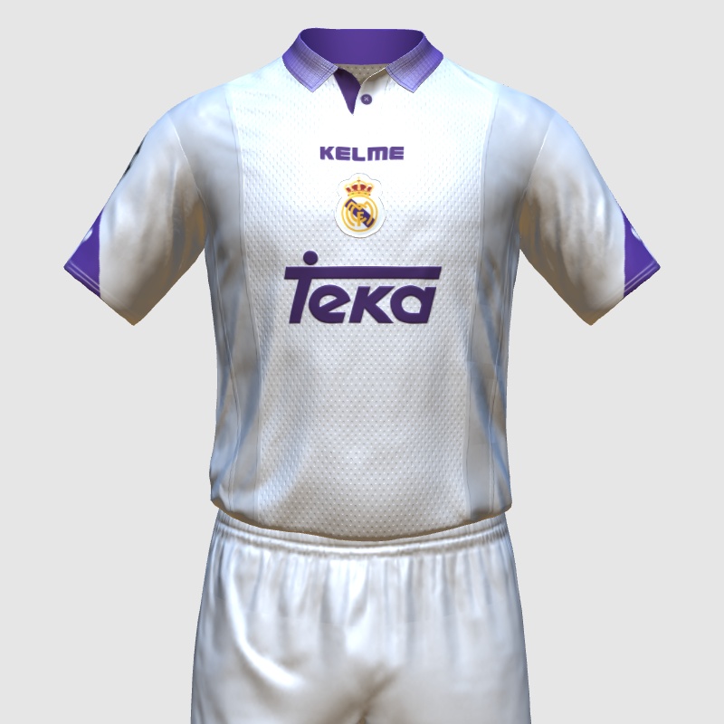 1997/98 REAL MADRID レアル・マドリード KELME ケルメ Kelme 1997-98 Real Madrid Match Worn Third Shirt - Football