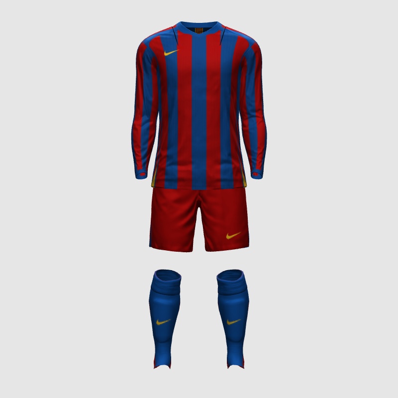FC Barcelona FCバルセロナ2005-2006 記念セット Barcelona X Nike 2005/2006 - FIFA Kit Creator Showcase