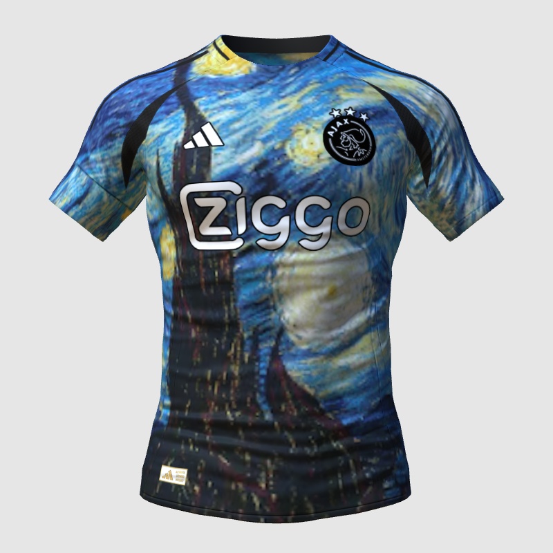 Maillot Ajax Amsterdam Van Gogh, Taille S, Concept, Neuf Avec étiquettes