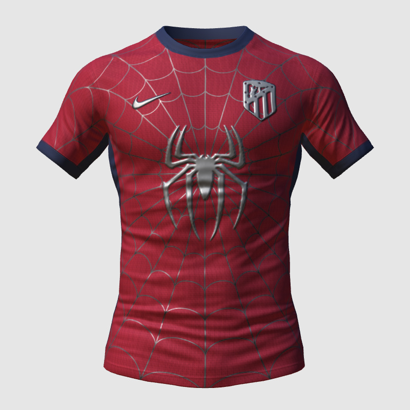Atletico Madrid x SpiderMan kit FIFA 23 Kit Creator Showcase