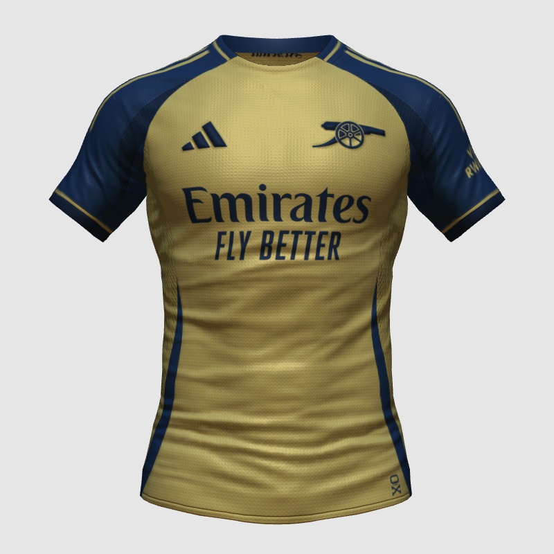 arsenal blue and gold kit