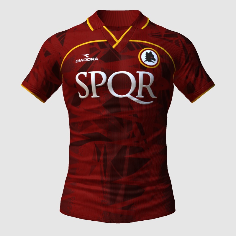 AS Roma 2025/26 Home Kit X Diadora (Alex) - FIFA Kit Creator Showcase