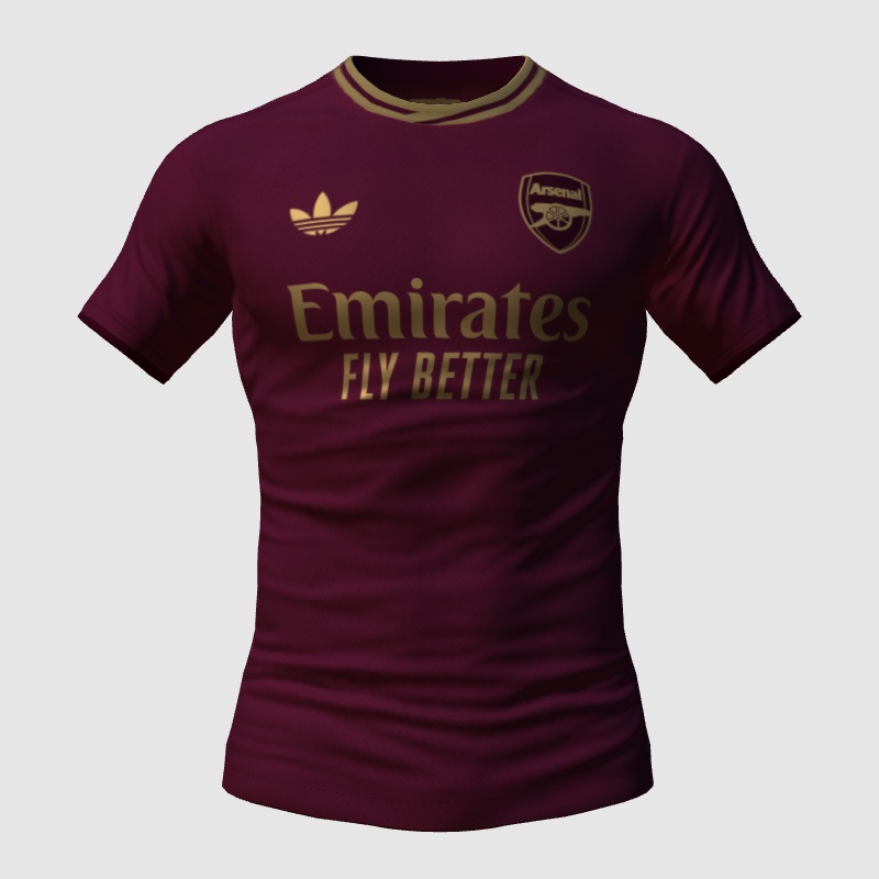 Arsenal Retro Maroon Kit Concept - FIFA Kit Creator Showcase